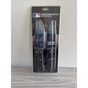 New York Yankees 4 Piece Steak‎ Knife Set MLB New In Box TSV Home Baseball